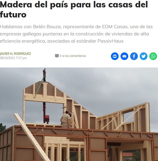 construcción de casas pasivas con madera en Galicia